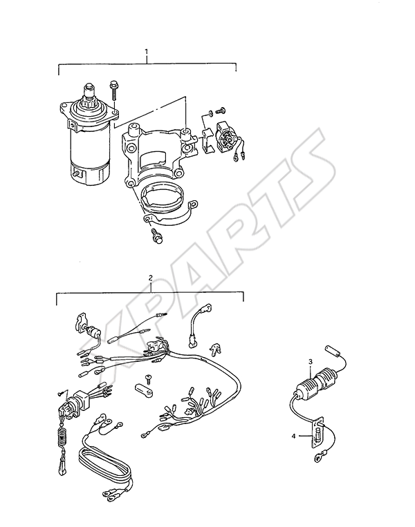  Opt: Electrical(Manual Starter 1) til Suzuki motor